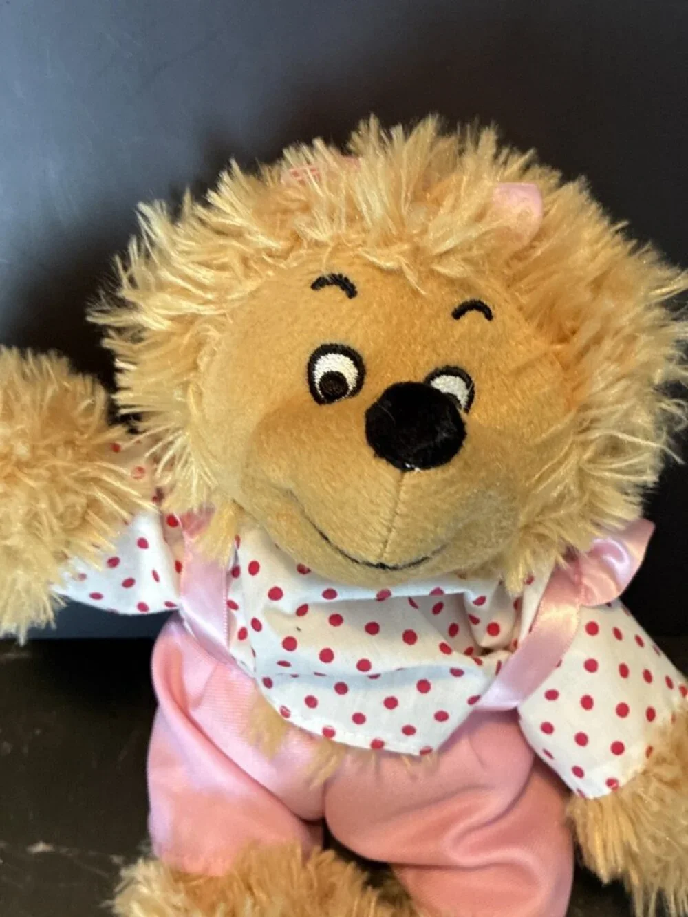 Berenstain Bears Plush Pink Polka Dot Outfit Stuffed Animal